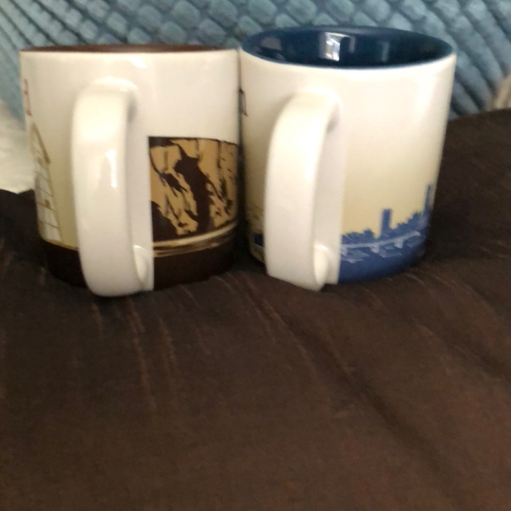 Starbucks Brown and Blue Espresso Mugs - Picture 5 of 7